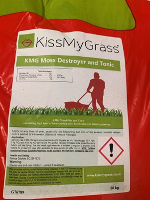 KissMyGrass Lawn Revivor and Moss Destroyer (25 x 20kg)