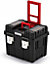 Kistenber Mobile Tool Chest Rolling Tool Box Trolley 56L DIY Storage On Wheels Lockable Metal Locks Handle