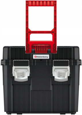 Kistenber Mobile Tool Chest Rolling Tool Box Trolley 56L DIY Storage On Wheels Lockable Metal Locks Handle - 8