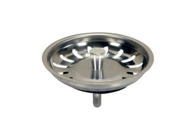 Kitchen Basin Drain Dopant Sink Waste Strainer Plug Steel 83mm