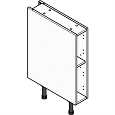 Kitchen Cabinet Base Unit With Legs (150mm) - H 720 x W 150mm - White
