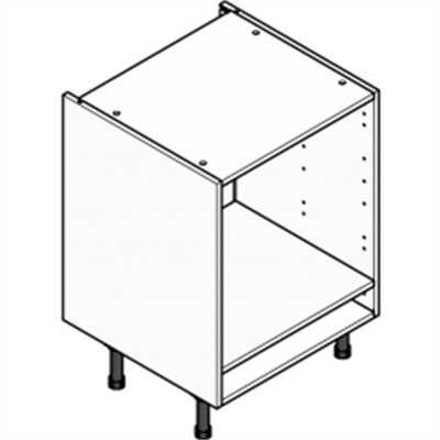 Kitchen Cabinet Built Under Oven Base Unit With Legs (150mm) - H 720 x ...