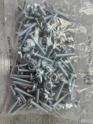 Kitchen Cabinet Door Handle Screws 22mm Length Pack 100 - 3