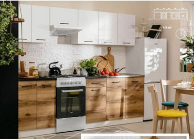 Oak effect kitchen deals units