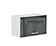 Kitchen Compact Unit Extractor Cabinet Wall 600mm 60 Soft Close Grey Gloss Luxe