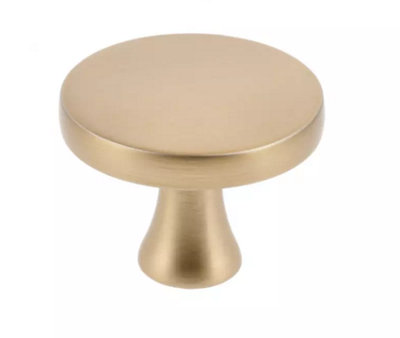 Kitchen Cupboard Cabinet Door Drawer Round Knob Handle Dune by GTV Brushed Gold