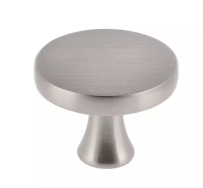 Kitchen Cupboard Cabinet Door Drawer Round Knob Handle Dune by GTV Brushed steel
