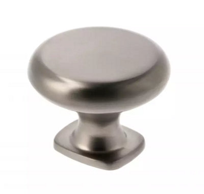 Kitchen Cupboard Cabinet Door Drawer Round Knob Handle Lorena by GTV Brushed Anthracite