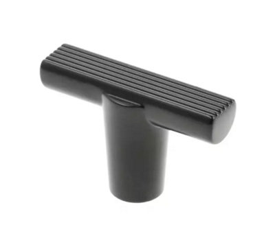 Kitchen Cupboard Cabinet Door Drawer T Bar Knob Handle Ray by GTV Black Matt