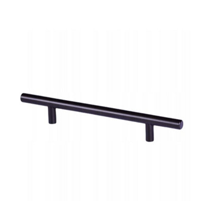 Kitchen Cupboard T-Bar Black Furniture Cabinet Handles 160mm (Pack of 1)