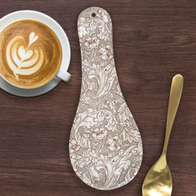 Kitchen, Dining Spoon, Utensil Rest, Featuring a Floral Print Design. H24 x W9 x D3 cm