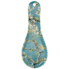 Kitchen, Dining Spoon, Utensil Rest, Featuring an Almond Blossom Floral Print Design. H24 x W9 x D3 cm