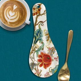 Kitchen, Dining Spoon, Utensil Rest, Featuring an Anthina Floral Print Design. H24 x W9 x D3 cm