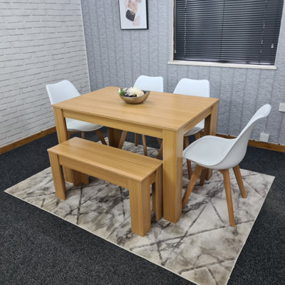 Miami oak effect dining table hotsell