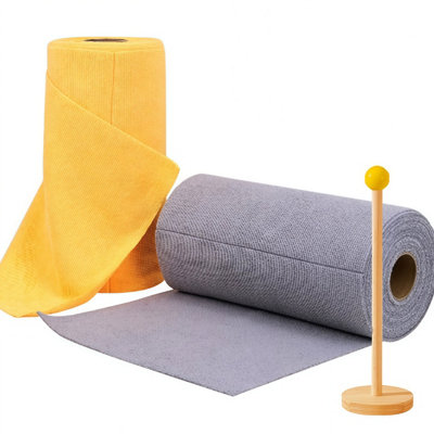 Kitchen dry and wet dual-purpose easy-to-clean microfiber tear-off ...