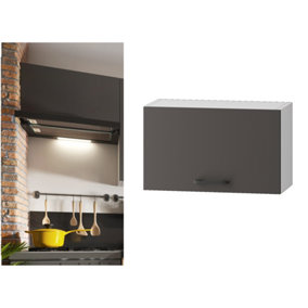 Kitchen Extractor Housing Wall Unit 600mm Cabinet 60cm Cupboard Dark Grey Clara