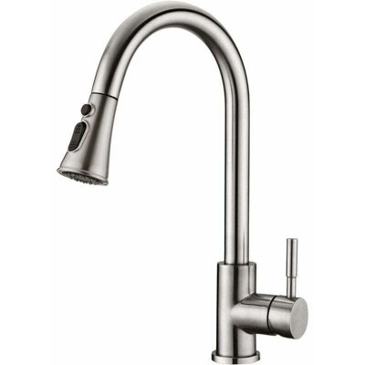 Kitchen Faucet 360degree Rotating Kitchen Faucet with PullOut Spray ...