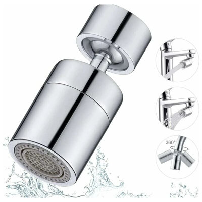 2-Pack 360° Rotating Faucet Extender – Dual Spray Modes, Anti-Splash Design, Tool-Free Installation, For Kitchen And Bathroom Sinks