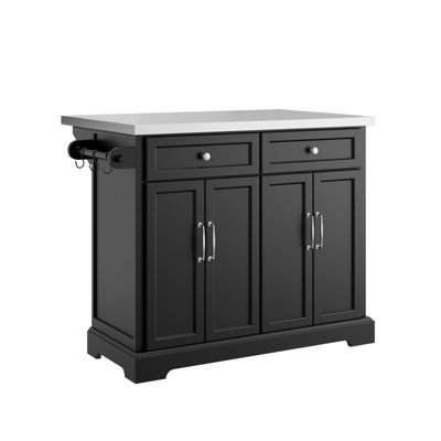 Kitchen Island Rolling Kitchen Storage Trolley with Extendable Worktop ...