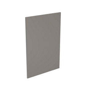 Kitchen Kit Base End Panel 600mm J-Pull - Super Gloss Dust Grey