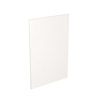 Kitchen Kit Base End Panel 600mm J-Pull - Super Gloss White