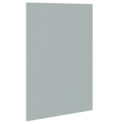 Kitchen Kit Base End Panel 600mm Slab - Supermatt Aquamarine