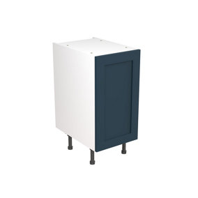 Kitchen Kit Base Unit 400mm w/ Shaker Cabinet Door - Ultra Matt Indigo Blue