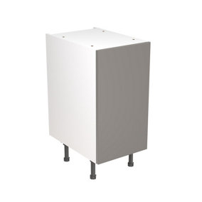 Kitchen Kit Base Unit 400mm w/ Slab Cabinet Door - Super Gloss Dust Grey