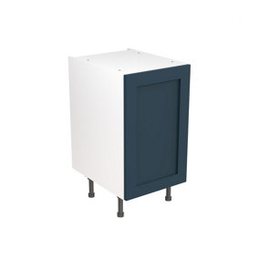 Kitchen Kit Base Unit 450mm w/ Shaker Cabinet Door - Ultra Matt Indigo Blue