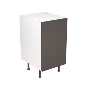 Kitchen Kit Base Unit 450mm w/ Slab Cabinet Door - Super Gloss Graphite