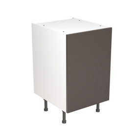 Kitchen Kit Base Unit 500mm w/ Slab Cabinet Door - Super Gloss Graphite