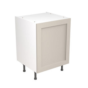 Kitchen Kit Base Unit 600mm w/ Shaker Cabinet Door - Ultra Matt Light Grey