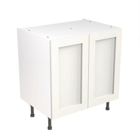 Kitchen Kit Base Unit 800mm w/ Shaker Cabinet Door - Ultra Matt White