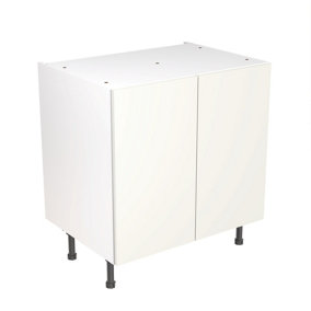 Kitchen Kit Base Unit 800mm w/ Slab Cabinet Door - Super Gloss White