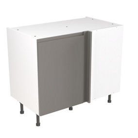 Kitchen Kit Base Unit Blind Corner 1000mm w/ J-Pull Cabinet Door - Ultra Matt Dust Grey