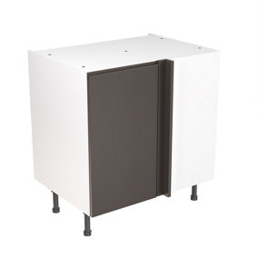 Kitchen Kit Base Unit Blind Corner 800mm w/ J-Pull Cabinet Door - Ultra Matt Graphite