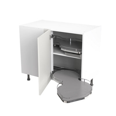Kitchen Kit Base Unit Blind Corner with Pull Out Right 1000mm w/ Slab ...