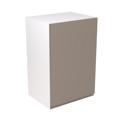 Kitchen Kit Cashmere Gloss J-Pull Door Boiler Housing Wall Unit Cabinet Handleless Soft Close Flatpack - 600x900mm