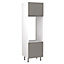 Kitchen Kit Double Oven Tall Housing Unit 600mm w/ J-Pull Cabinet Door - Ultra Matt Dust Grey
