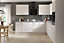 Kitchen Kit Double Oven Tall Housing Unit 600mm w/ Value Slab Cabinet Door - Standard Matt White