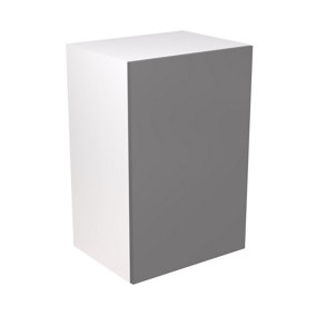 Kitchen Kit Dust Grey Gloss Slab Door Boiler Housing Wall Unit Cabinet Soft Close Flatpack - 600x900mm