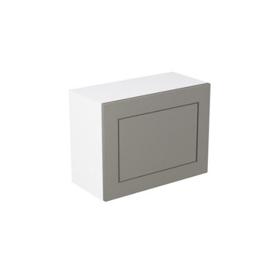 Kitchen Kit Dust Grey Matt Shaker Door Single Extractor Wall Mounted Unit Cabinet Soft Close Flatpack - 600x455mm