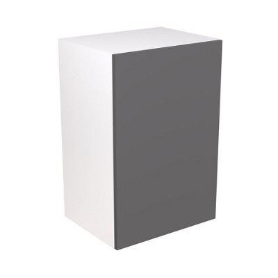 Kitchen Kit Dust Grey Matt Slab Door Boiler Housing Wall Unit Cabinet Soft Close Flatpack - 600x900mm