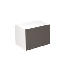 Kitchen Kit Graphite Matt Slab Door Wall Mounted Short Bridging Unit Cabinet Soft Close Flatpack - 500x288mm