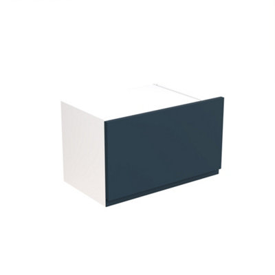 Kitchen Kit Indigo Blue Matt J-Pull Door Wall Mounted Short Bridging Unit Cabinet Handleless Soft Close Flatpack - 500x288mm