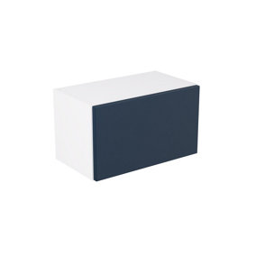 Kitchen Kit Indigo Blue Matt Slab Door Wall Mounted Short Bridging Unit Cabinet Soft Close Flatpack - 500x288mm