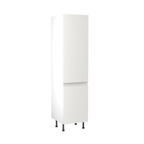 Kitchen Kit Larder Tall Unit 500mm w/ J-Pull Cabinet Door - Super Gloss White