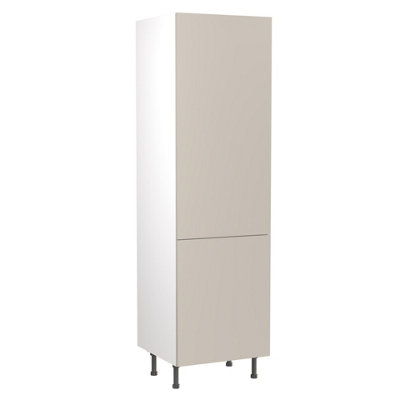 Kitchen Kit Larder Tall Unit 600mm w/ Slab Cabinet Door - Super Gloss ...