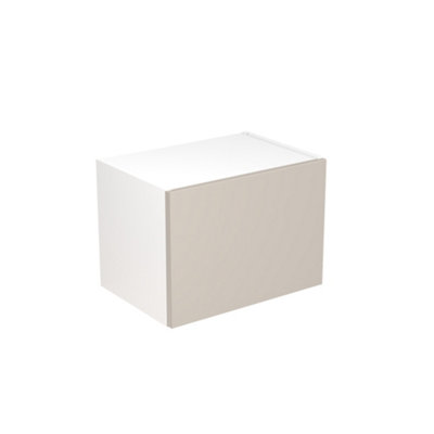 Kitchen Kit Light Grey Matt Value Slab Door Wall Mounted Short Bridging Unit Cabinet Handleless Soft Close Pre-Built - 500x288mm