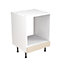 Kitchen Kit Oven Housing Base Unit 600mm w/ J-Pull Cabinet Door - Ultra Matt Cashmere